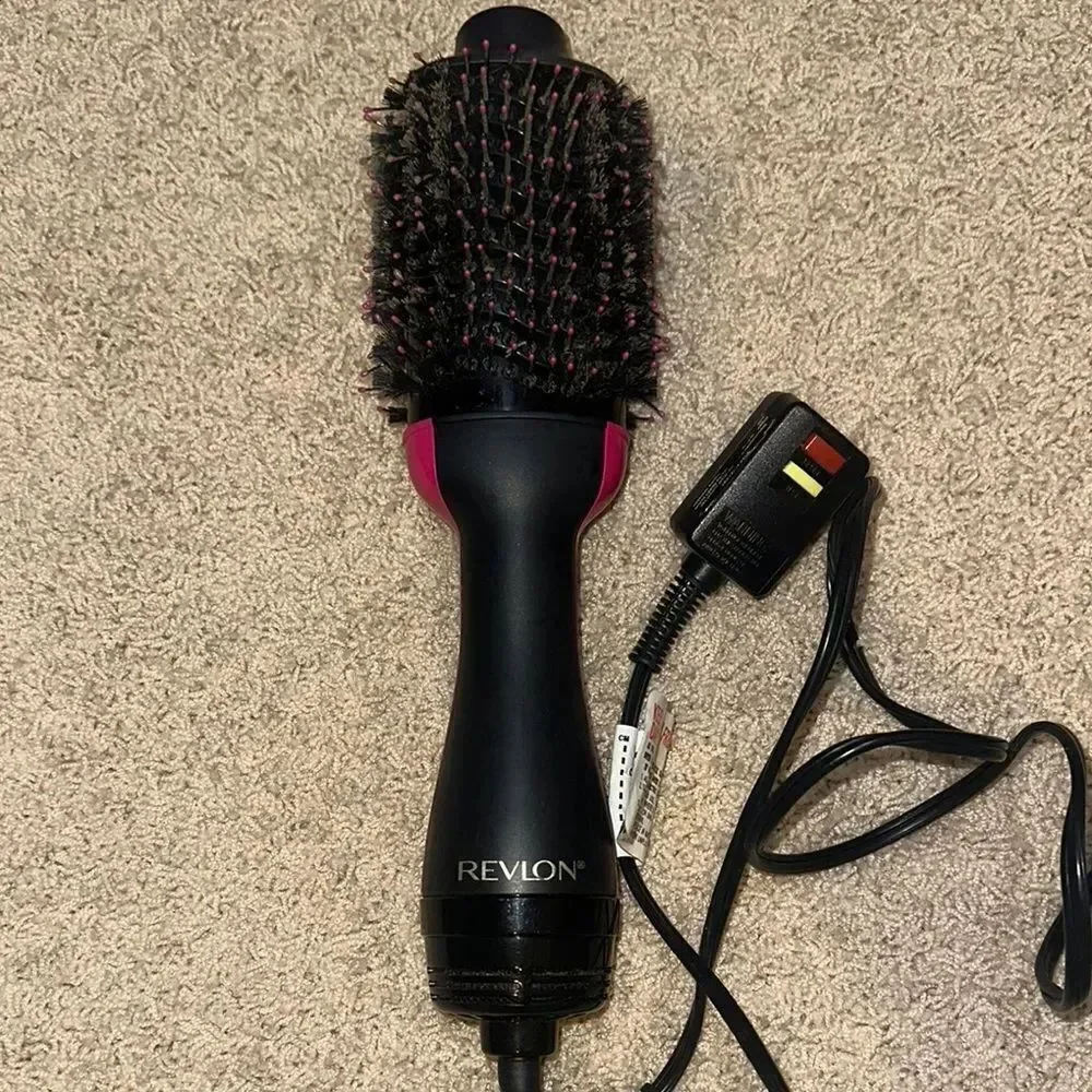 Revlon Black and Pink Hair Dryer Brush